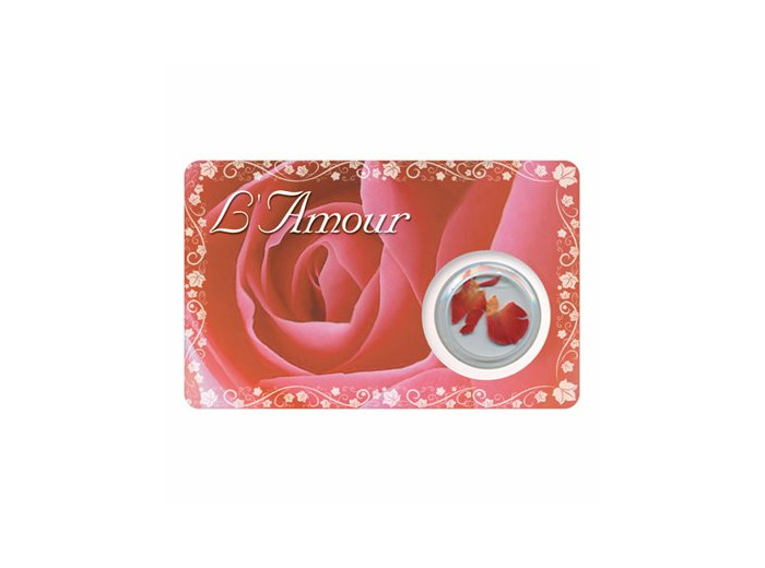 Carte-prière avec insertion AMOUR-anglais