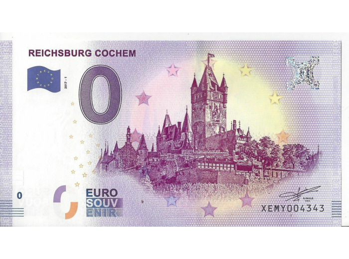 ALLEMAGNE REICHSBURG COCHEM Numero 4343 BILLET 0 EURO TOURISTIQUE 2017-1
