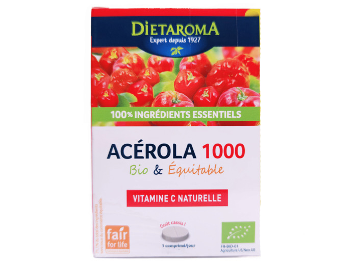 Acérola 1000 À Croquer Bio 24 Comprimés