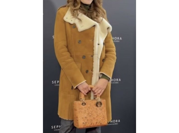 DF 268 Manteau femme mouton camel