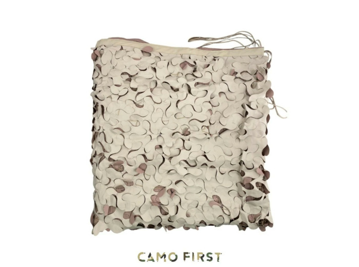 Filet de camouflage désert S-Cut renforcé 210D – ombrage 80 % et protection solaire