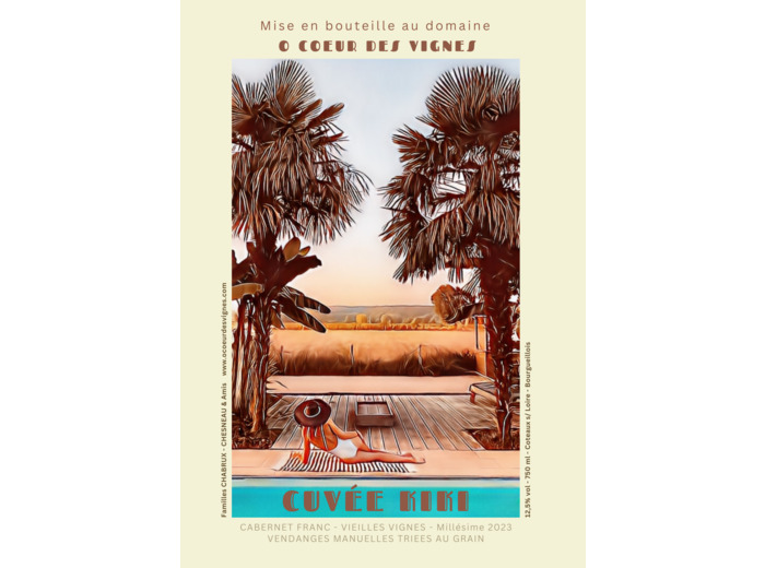 Affiche O Cœur des Vignes CUVEE KIKI
