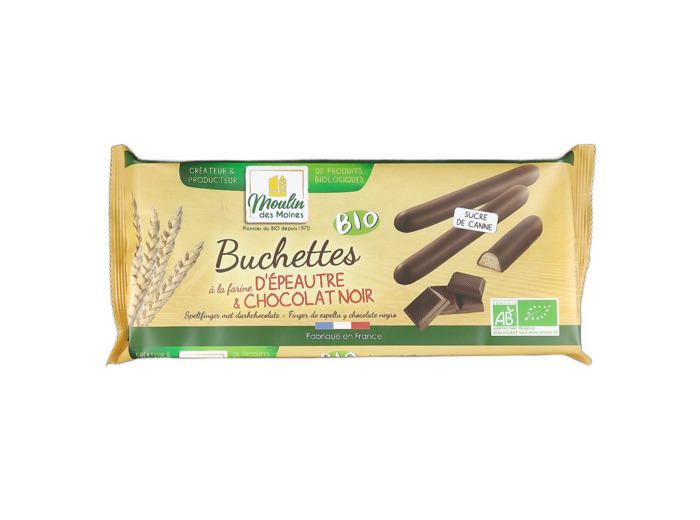 Buchettes Epeautre et Chocolat Noir 150g Bio