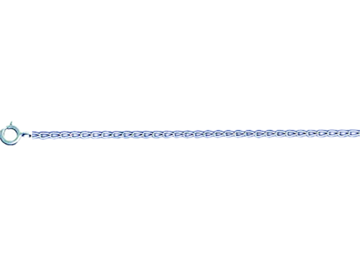 Collier 45cm en Argent 925 - GOURMETTE CHEVAL LIMÉE