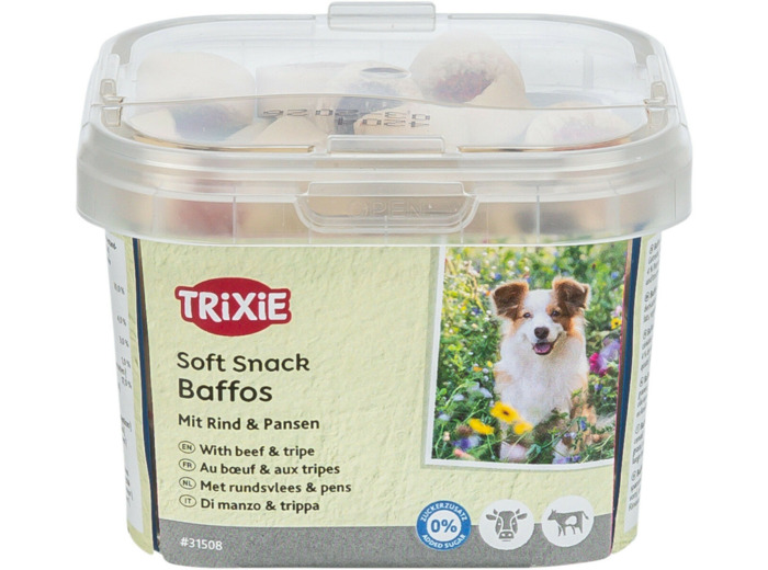 TRIXIE, Soft Snack Baffos au bœuf & aux tripes - 140g