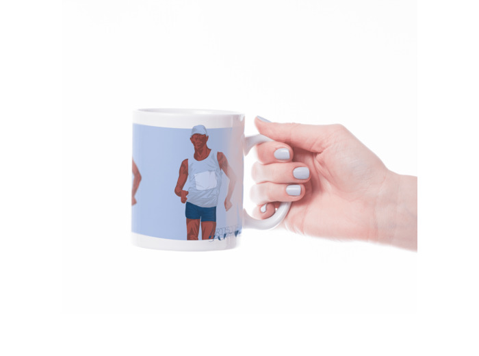 Tasse athlétisme "Marche homme" à personnaliser