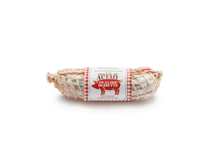 Saucisson en Chocolat Lait Praliné Noisette