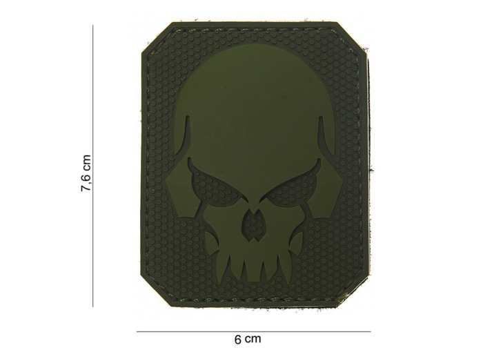 Patch 3D PVC " Pirate Skull " vert