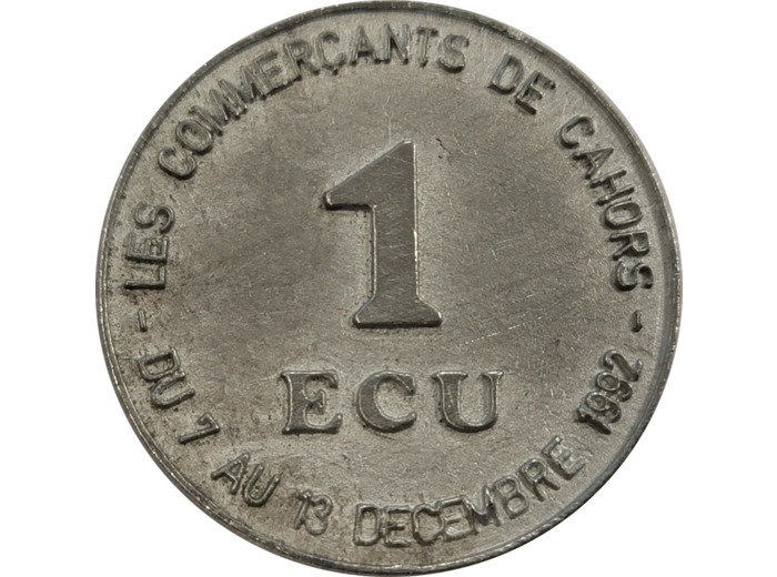 EURO TEMPORAIRE 1 ECU DE CAHORS 1992 SUP (SSN 3)