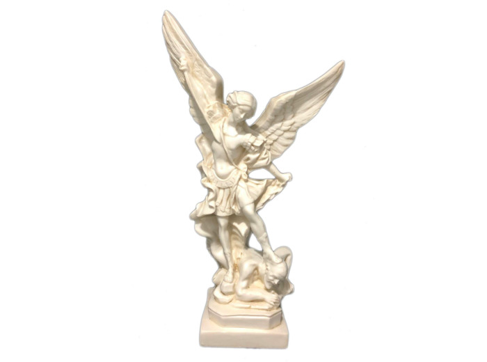 St Michel résine 20 cm- TON IVOIRE