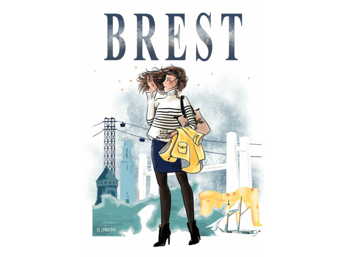 Brest - affiche, carte