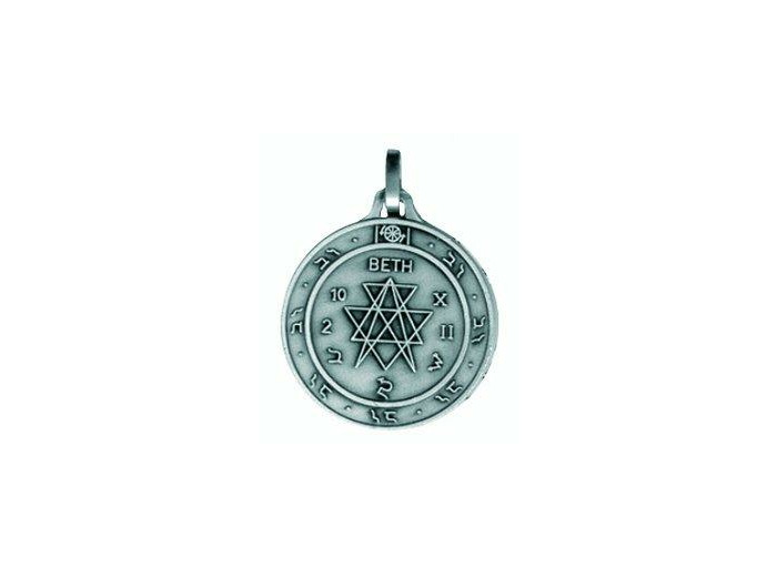 Pentacle pour l'harmonie du couple argenté