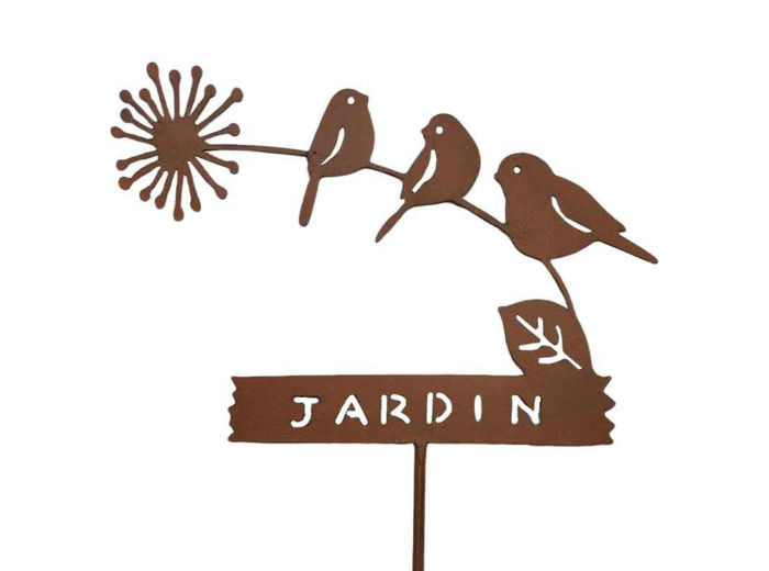 Tuteur déco jardin 34x115x2cm