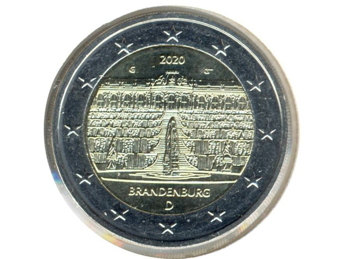 ALLEMAGNE 2020 G 2 EURO COMMEMORATIVE BRANDEBOURG SUP