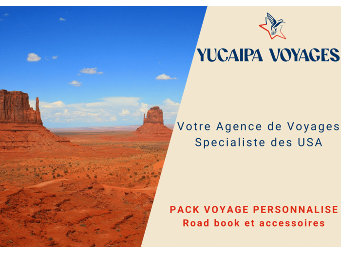 Pack voyage personnalisé : road book et accessoires - Etats-Unis