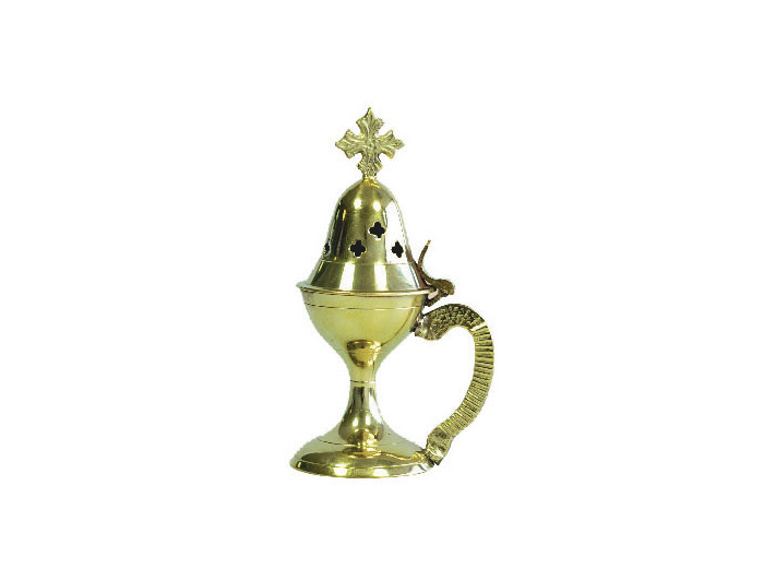 Encensoir en Bronze 12cm + CROIX