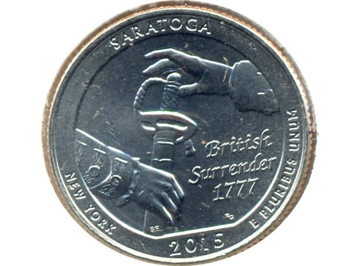 AMERIQUE (U.S.A) 1/4 DOLLAR 2015 D SARATOGA SUP