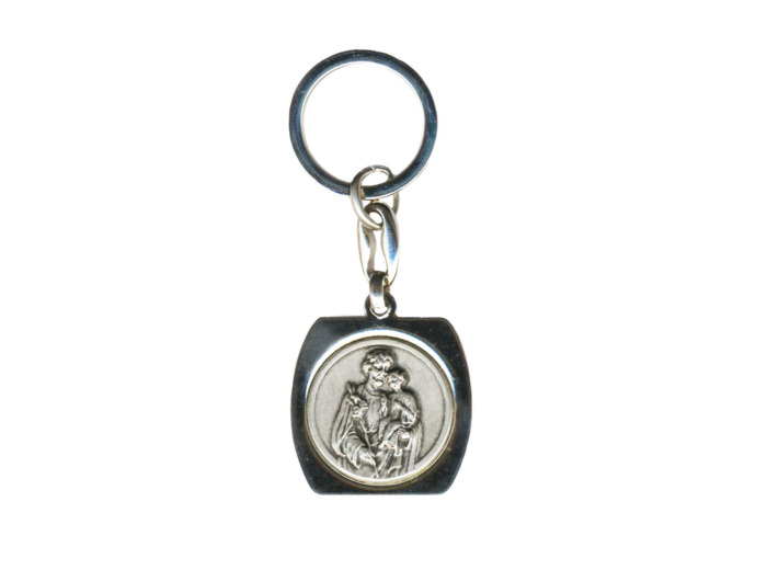 Porte-Clefs Tonneau en Métal Argenté -  JOSEPH