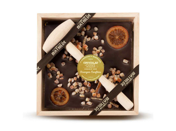 Chocolat A Casser Noir Oranges Confites - 350G