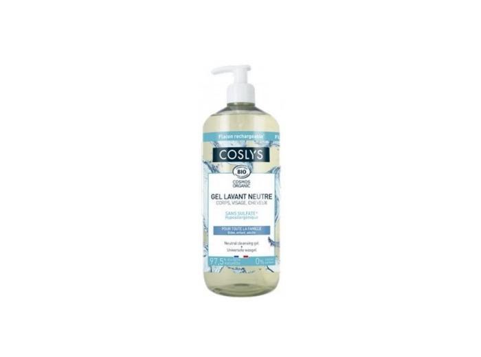 Gel lavant neutre corps visage cheveux 1 litre