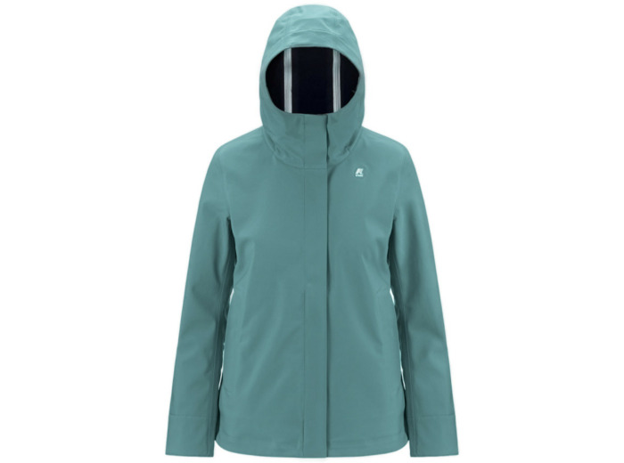 Blouson Femme KWAY Madlaine Bonded V Green Aqua