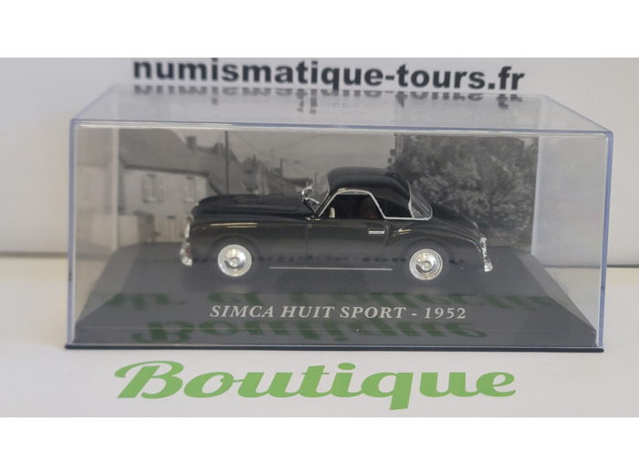 SIMCA HUIT SPORT 1952 NOIRE 1/43 BOITE D'ORIGINE