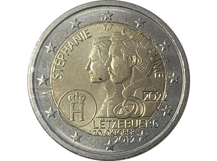 LUXEMBOURG 2022 2 EURO 10 ANS DE MARIAGE UNC