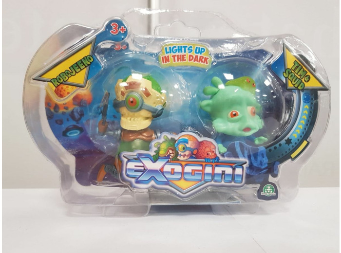 EXOGINI ROBOJEENO et TIM ET SQUID de chez GIOCHI PREZIOSI