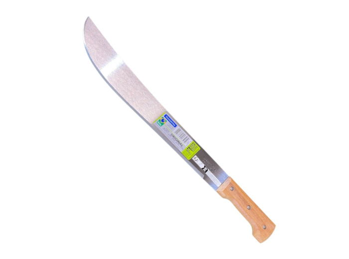 Machette Tramontina brésilienne : lame 46 cm en acier carbone, manche en bois équilibré