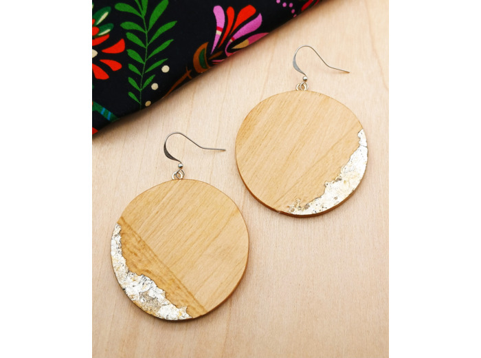 BOUCLES D'OREILLES Argentée