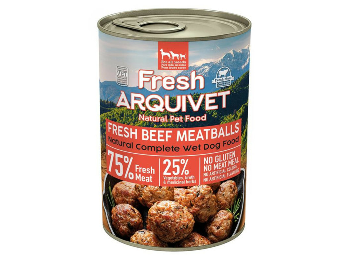 Arquivet Boulettes de boeuf, patate douce, carotte pour chiens adultes - 400g