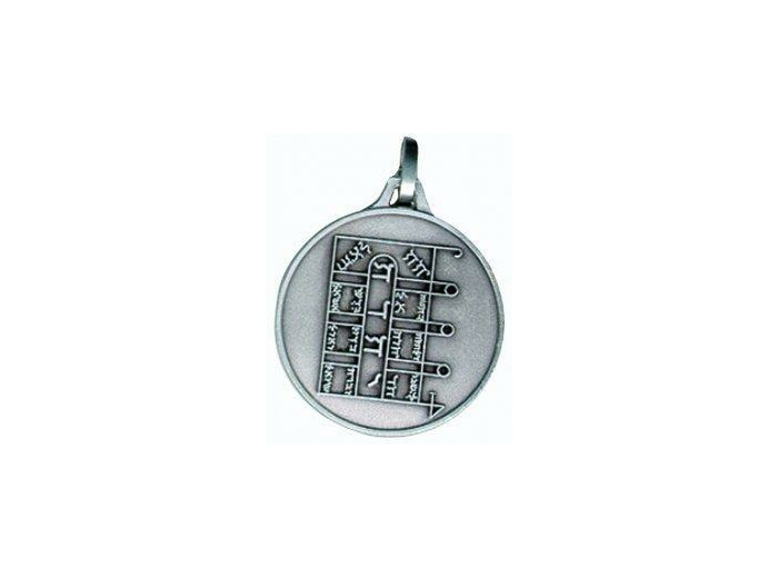 Pentacle de la lune argenté