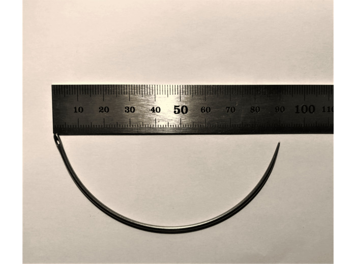 Carrelet courbe 125mm - Chas côté G959-125