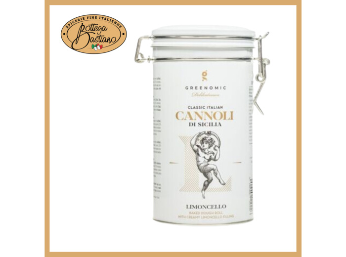 Boite metal cannoli Limoncello 200g