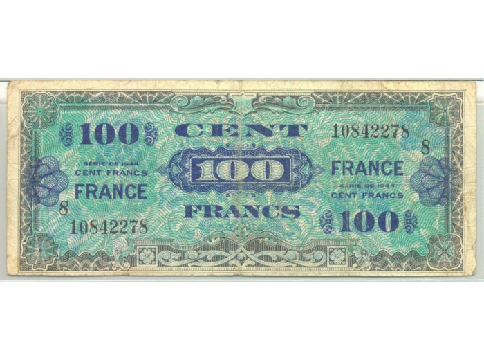 FRANCE 100 FRANCS Type FRANCE 1945 SERIE 8 TB+ 278