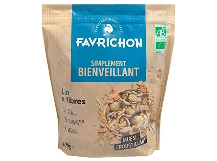 Muesli lin et fibres 400g FAVRICHON VIGNON