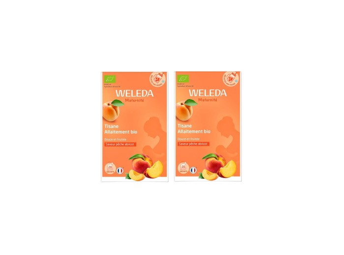 Duo Tisane allaitement saveur pêche abricot 2x20 sachets
