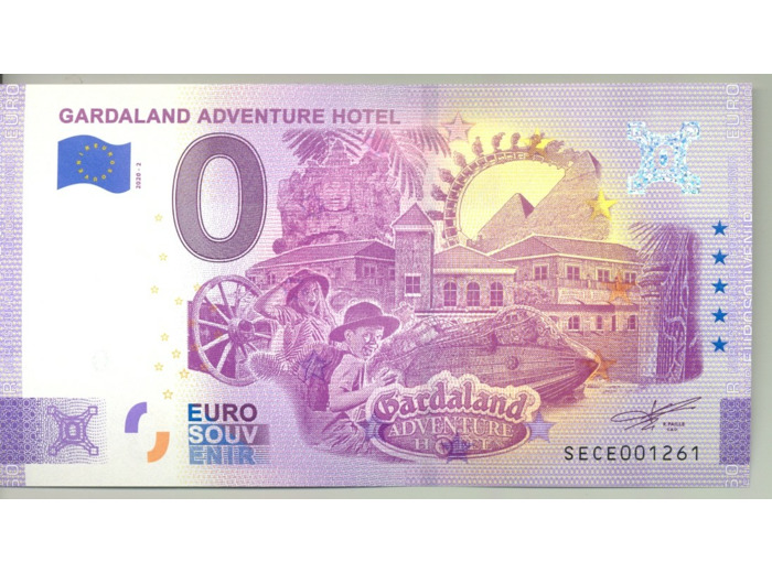 ITALIE 2020-2 GARDALAND ADVENTURE HOTEL BILLET SOUVENIR 0 EURO TOURISTIQUE  NEUF
