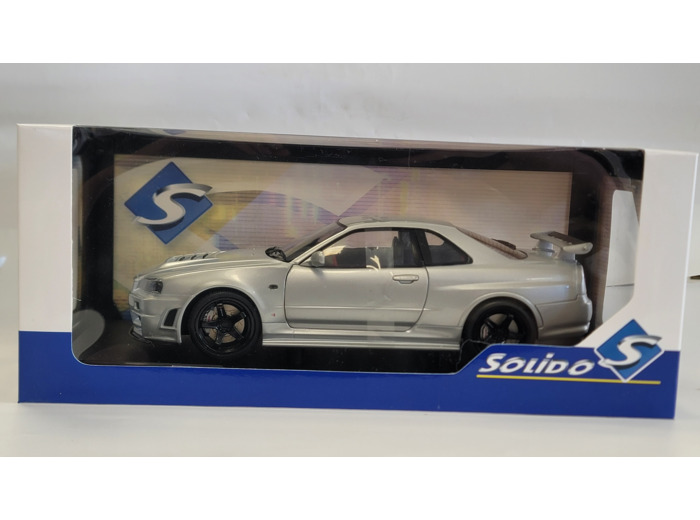 NISSAN SKYLINE GT-R (R34) Z-TUNE 1999 GRISE SOLIDO 1/18