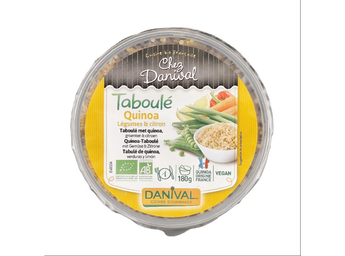 Taboulé Quinoa Légumes et Citron 180g Bio