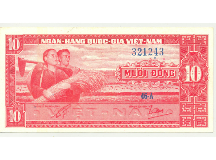 VIET NAM DU SUD 10 DONG ND (1962 ) SERIE 46.A SUP (W5a)