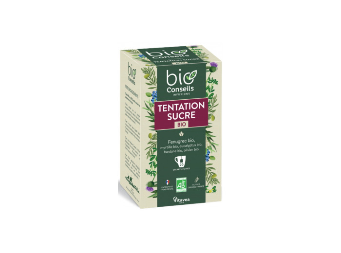 Infusion Tentation Sucre bio 20 sachets 32g