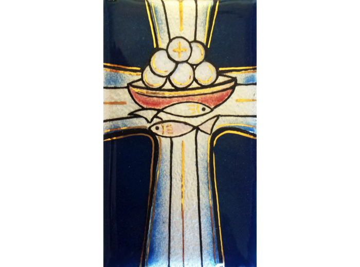 Croix et Hosties 7X4cm - EMAUX DU LIBAN