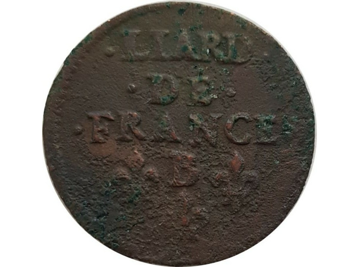 LOUIS XIV (1643-1715) LIARD DE FRANCE 1657 B* (Pont De L'Arche) TB+