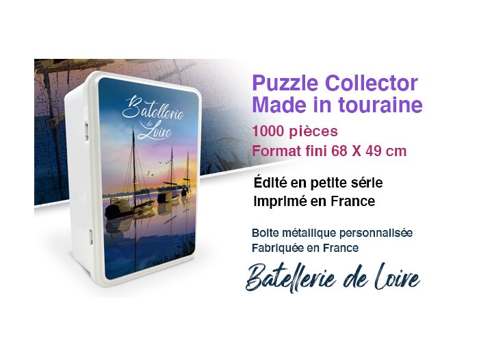 PUZZLE 1000 PIECES - BATELLERIE DE LOIRE