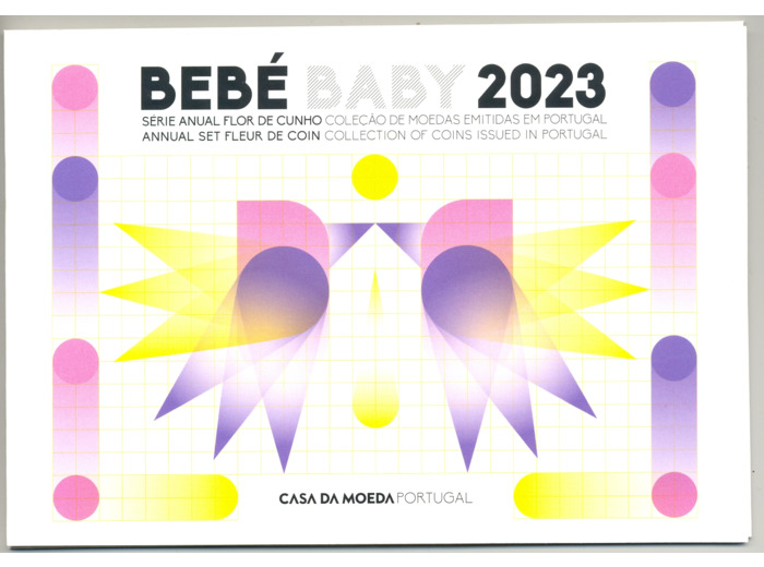 PORTUGAL 2023 SERIE 8 MONNAIES NAISSANCE B.U