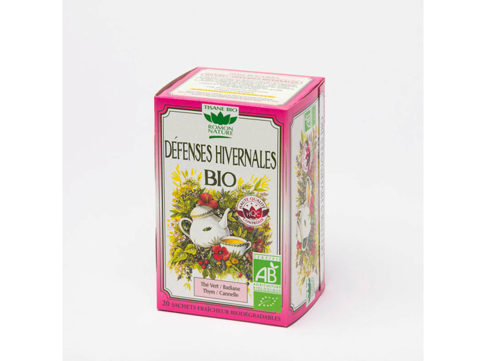 Tisane défénses hivernales bio-20 sachets-Romon Nature
