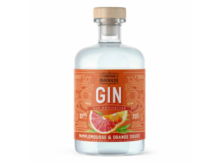 Gin Aromatisé Orange Douce et Pamplemousse - 70CL 37.5°