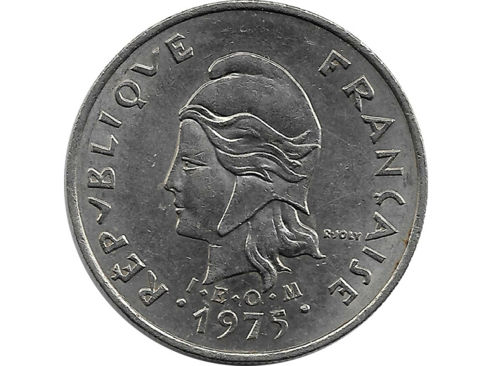POLYNESIE FRANCAISE 10 FRANCS 1975 TTB