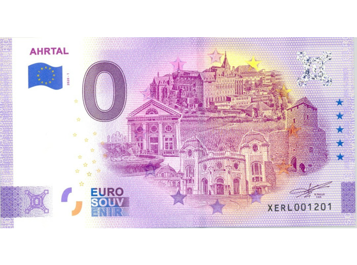 ALLEMAGNE 2020-1 AHRTAL BILLET SOUVENIR 0 EURO TOURISTIQUE  NEUF